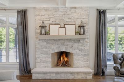 Completed Masonry Fireplace